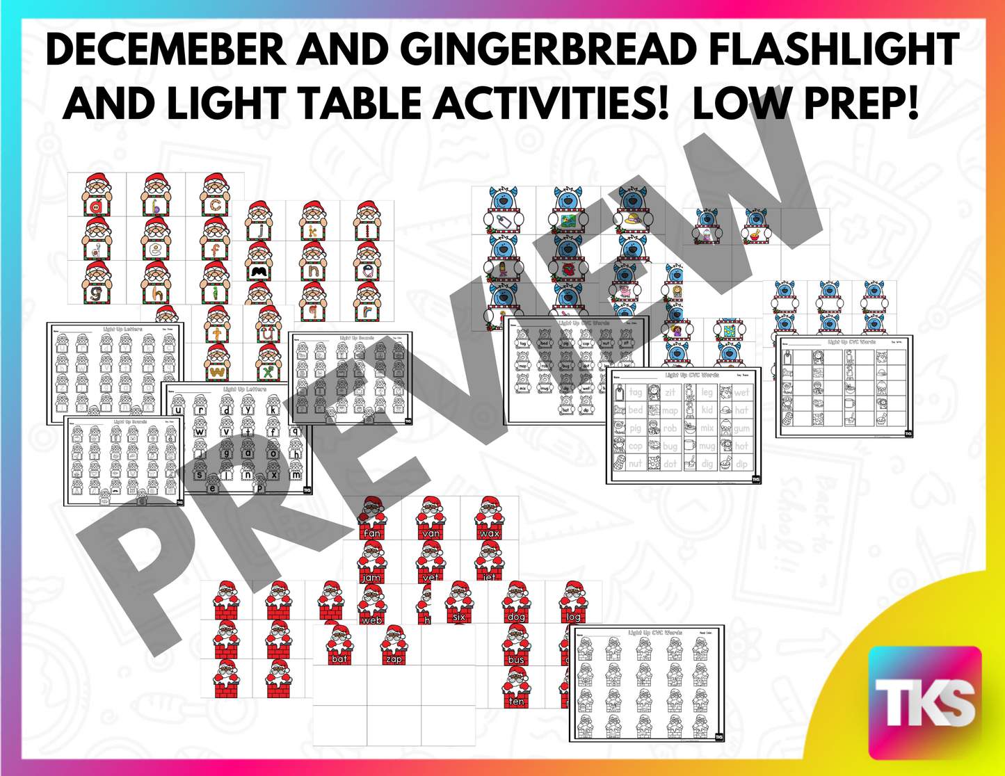 Flashlight Activities: December Flashlight Games And Light Table Activities