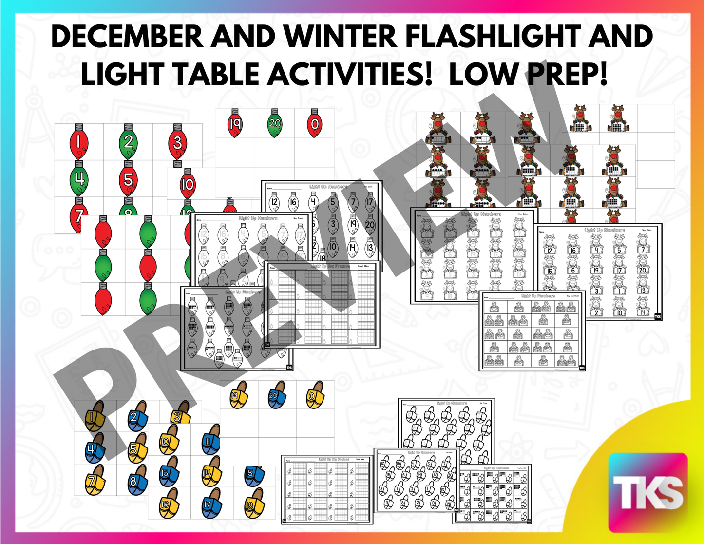 Flashlight Activities: December Flashlight Games And Light Table Activities