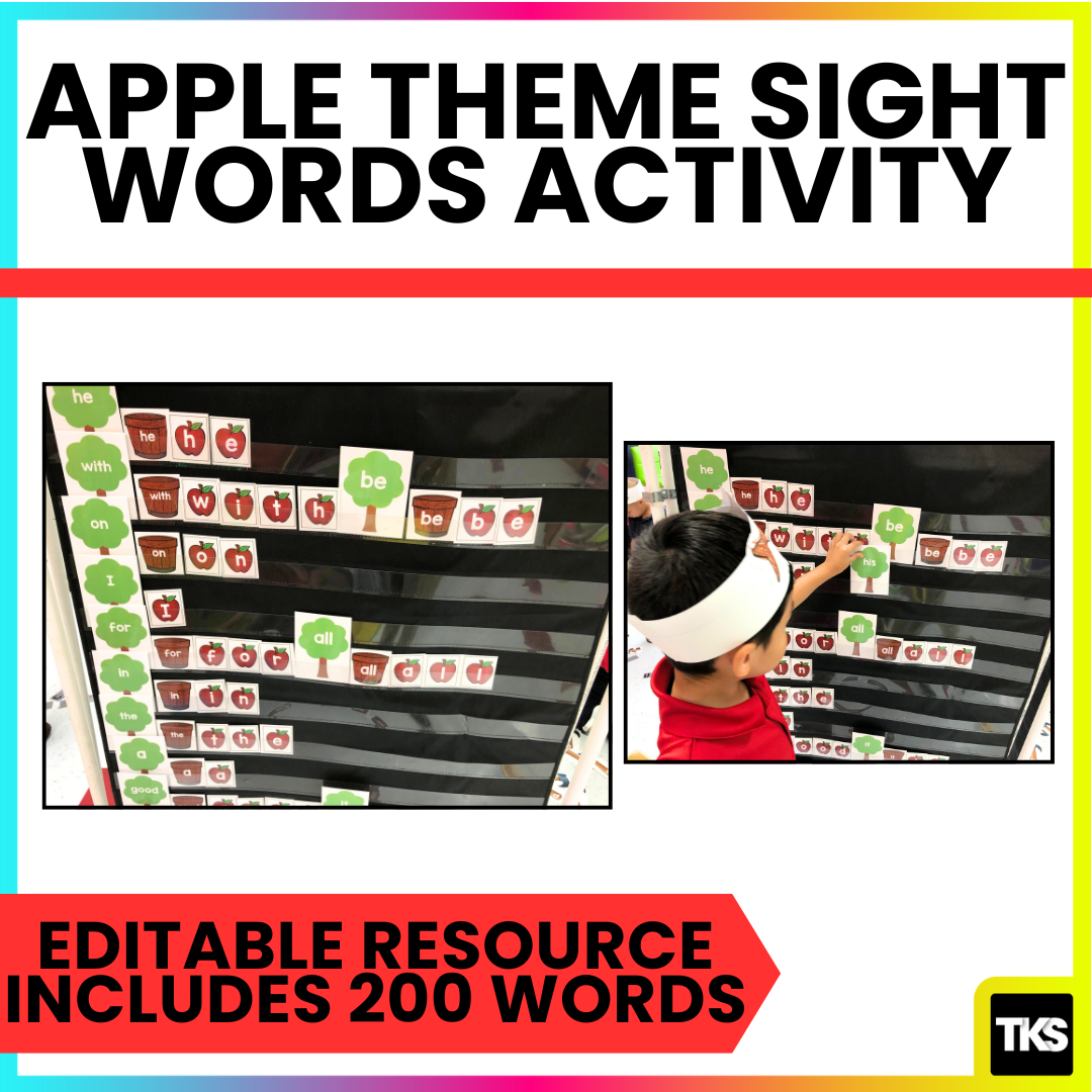 Sight Words Practice: Decoding, Spelling And Writing Words-Apples Theme