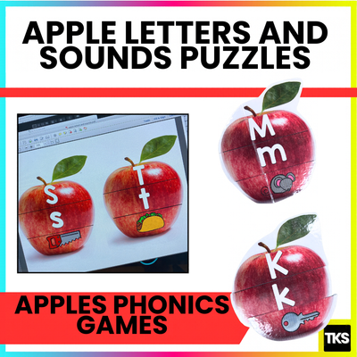 Apple Letters & Sounds Puzzles & Spinners