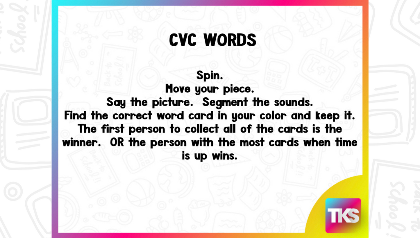 Game It Up! CVC Words