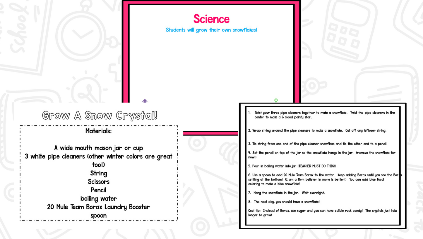 Snow! A Winter Math and Literacy Unit