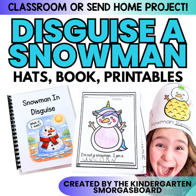 Snowman In Disguise Project With Story Book! Disguise A Snowman Activity!