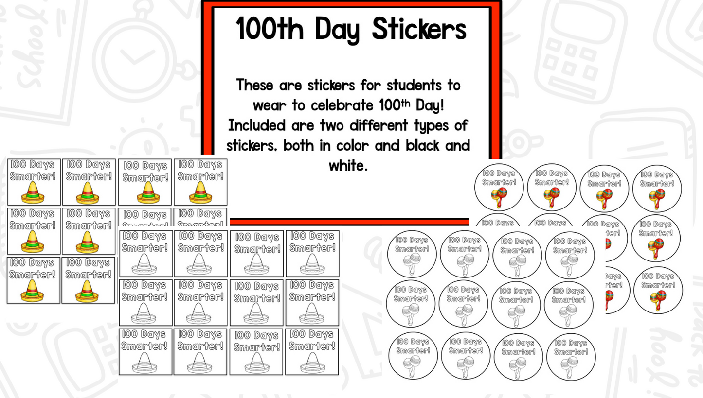 100th Day of School: Fiesta 100!