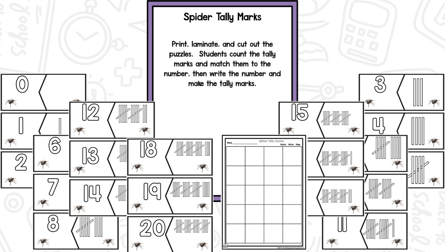 Spiders Reading Writing & Science Activities for Kindergarten