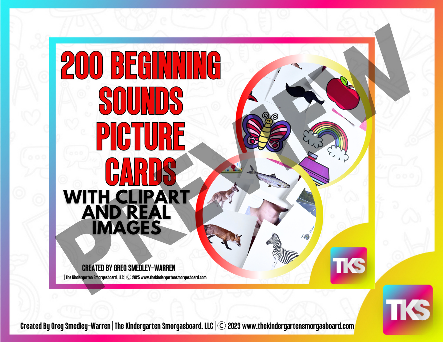 Beginning Sound Picture Cards