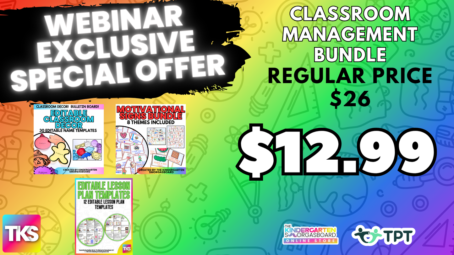 Classroom Management Bundle - Webinar Exclusive
