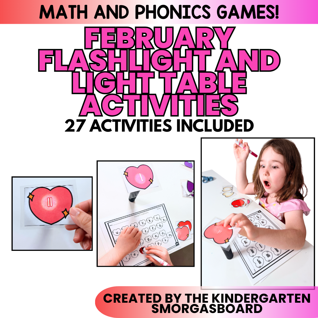 February Flashlight Activities: Light Table Activities For Valentine's Day