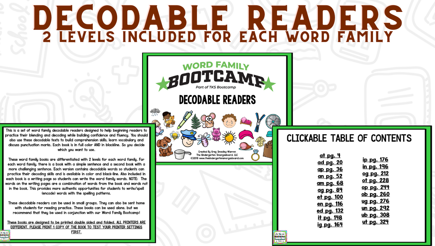 Word Family Bootcamp (Safari Theme)