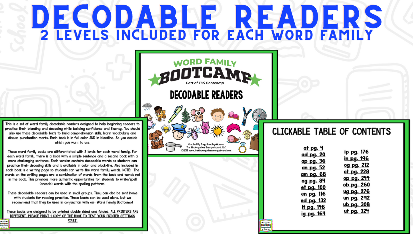 Word Family Bootcamp (Superhero Theme)