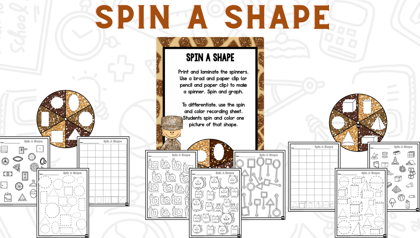 Shapes Bootcamp: A 2D and 3D Shapes Unit (Safari Theme)