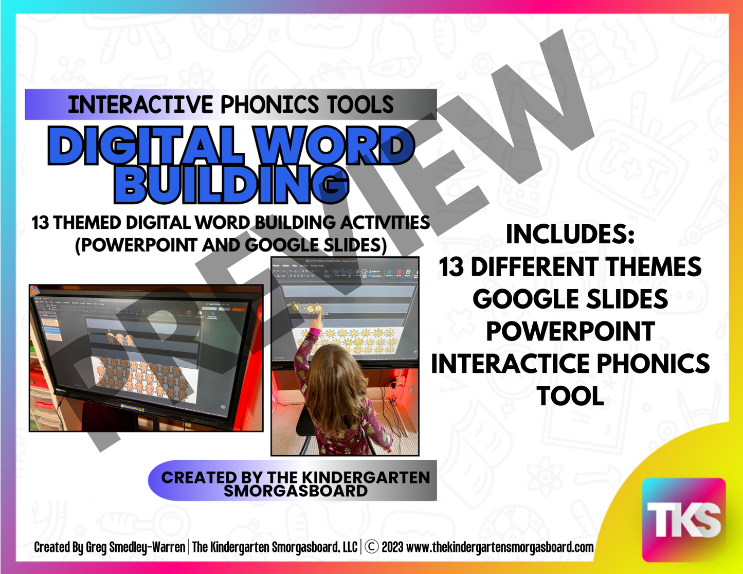 Phonics Activities: 13 Digital Word Building Slides And Phonics Games