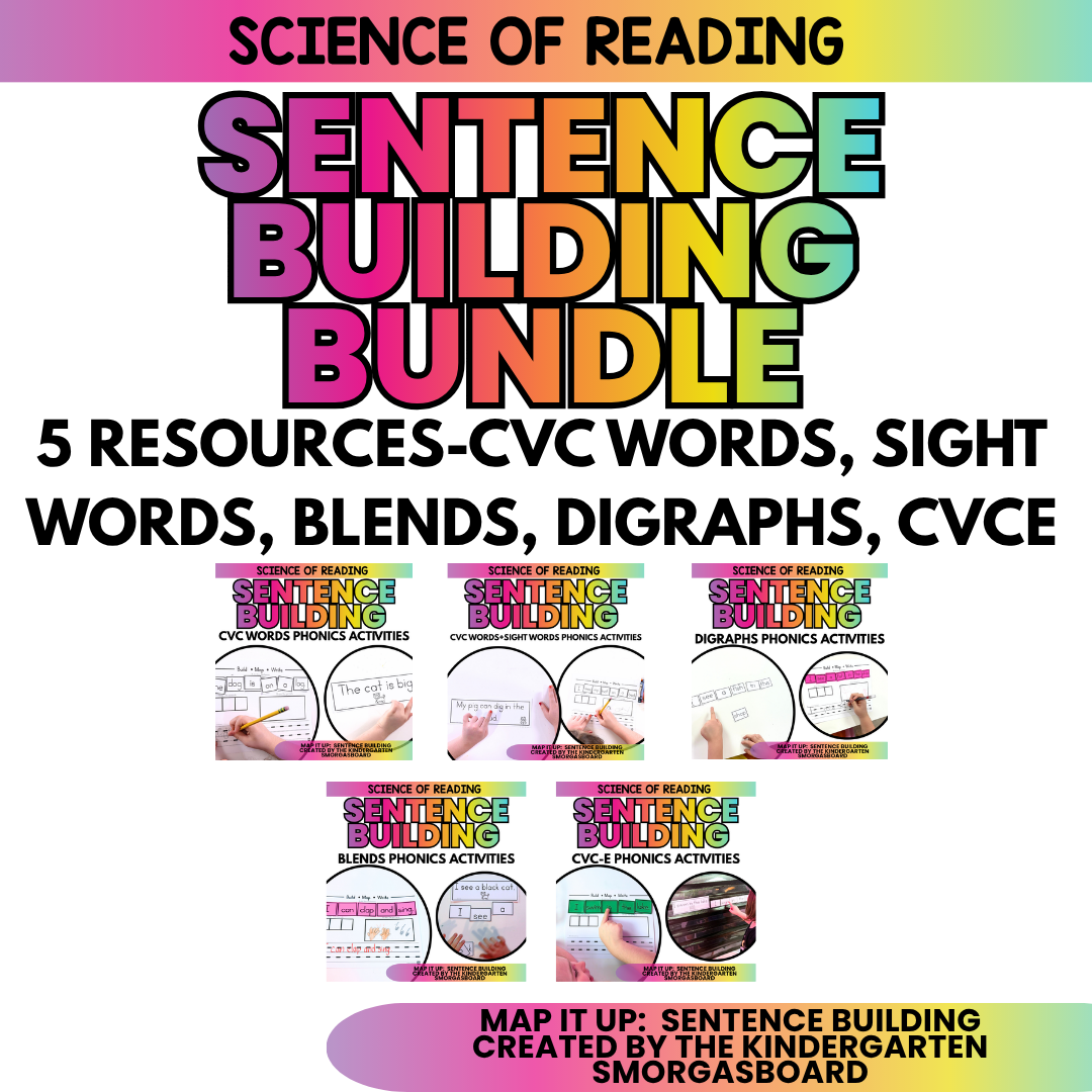 Building Sentences & Sentence Writing BUNDLE-Phonics And Fluency Activities