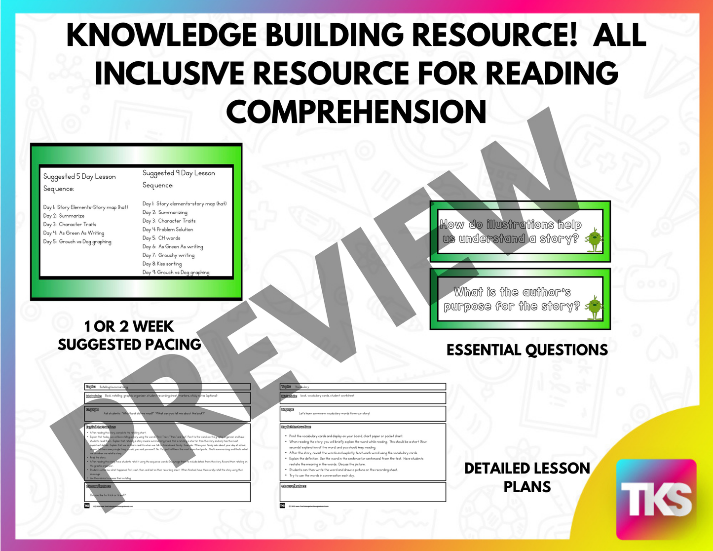 Christmas Reading & Math Unit | Green Grouch Activities