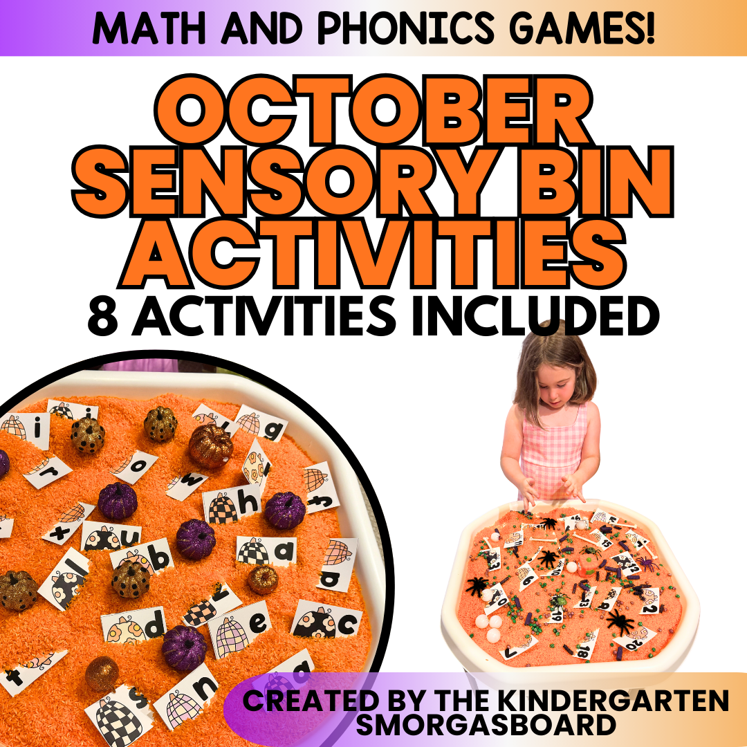Kindergarten Sensory Bin Activities: October, Fall And Halloween