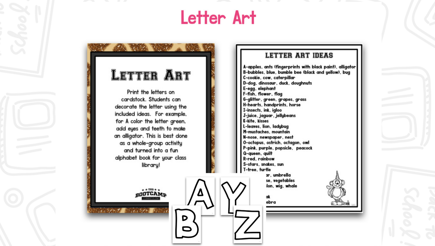 ABC Bootcamp®: A 26-Day Introduction to Letters and Sounds (Safari Theme)