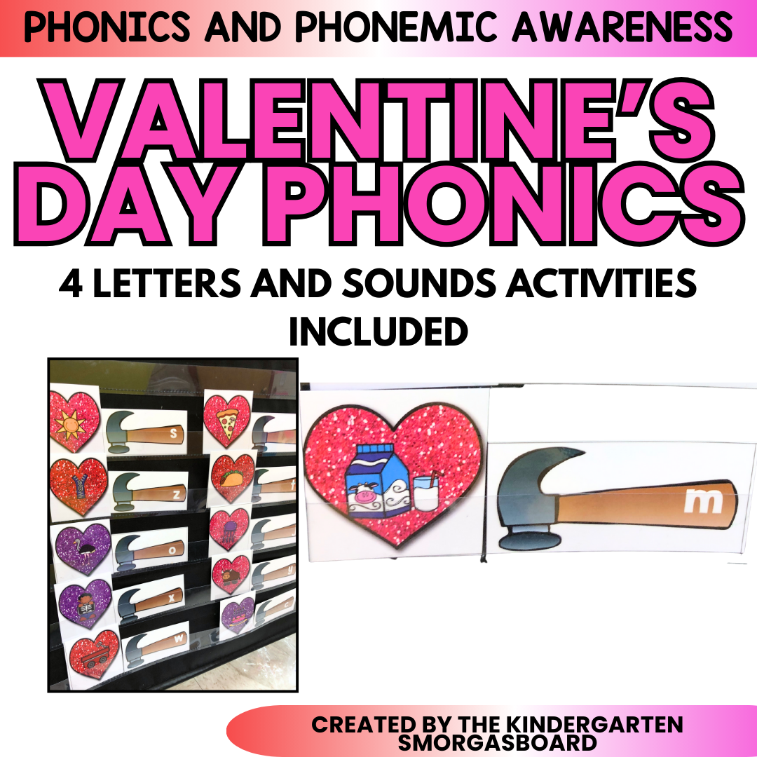 February Activities: Valentine's Day Letters and Sounds Games