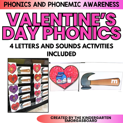 February Activities: Valentine's Day Letters and Sounds Games