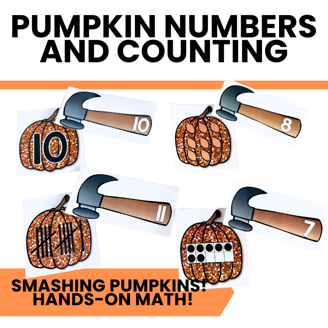 Pumpkin Math Numbers Pumpkin Math Centers | Fall & Halloween Numbers, Counting, Ten Frames ...