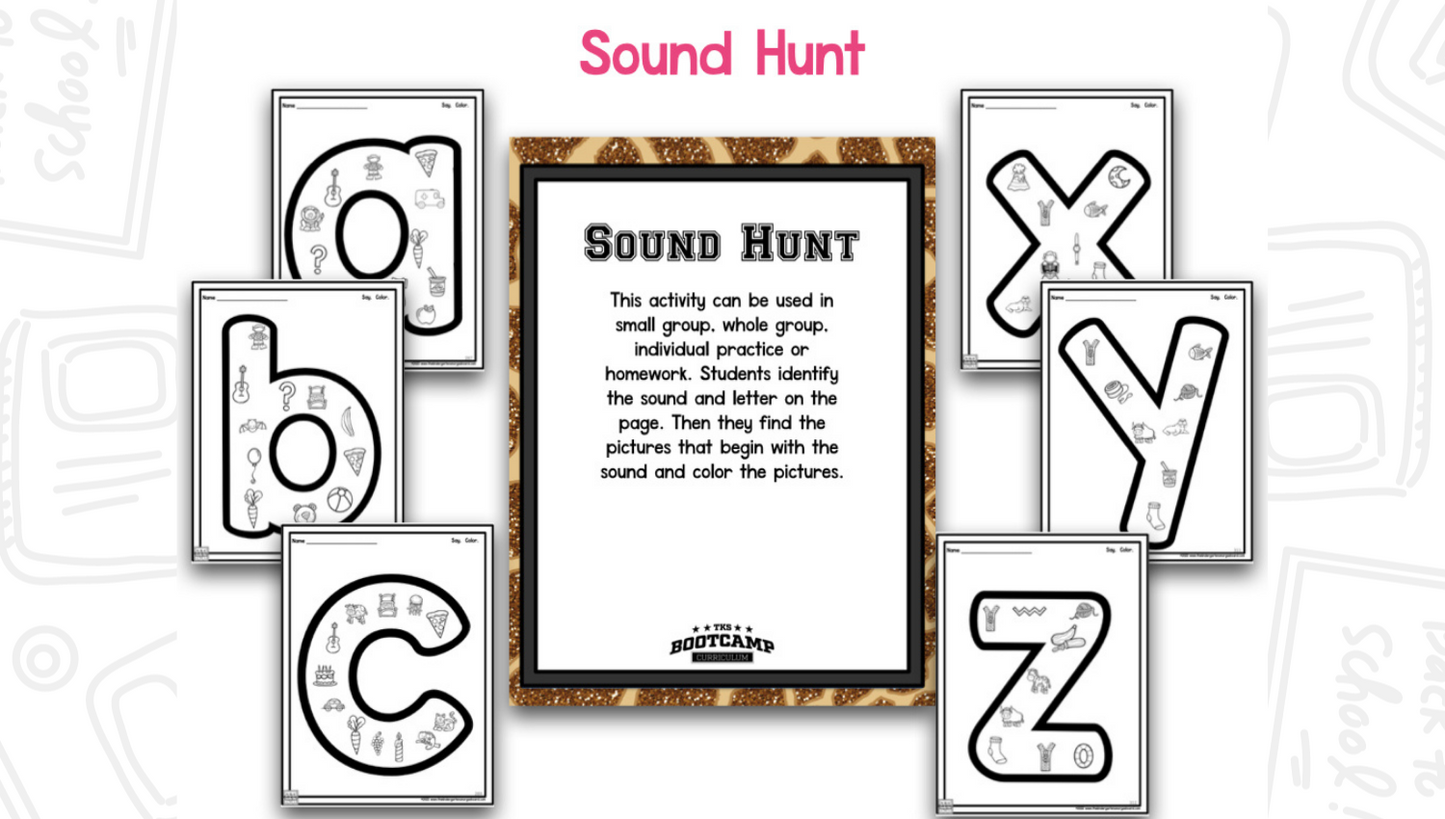 ABC Bootcamp®: A 26-Day Introduction to Letters and Sounds (Safari Theme)