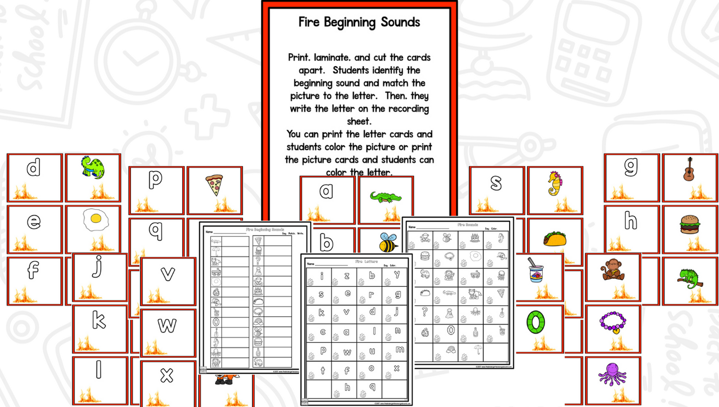 Fire Safety: A Research and Writing Project PLUS Centers!