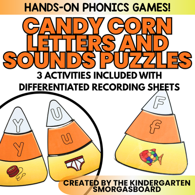 Candy Corn Letters and Sounds