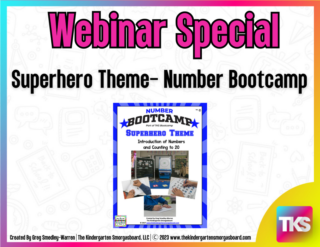 Number Bootcamp Superhero Theme Webinar Special