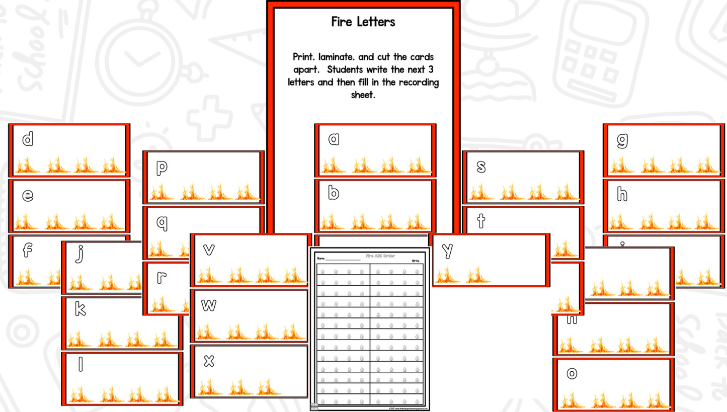 Fire Safety: A Research and Writing Project PLUS Centers!