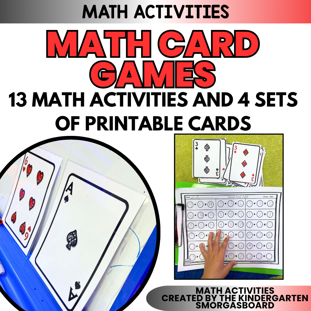 Math Playing Card Games: 13 Hands-On Math Activities Using Playing Cards