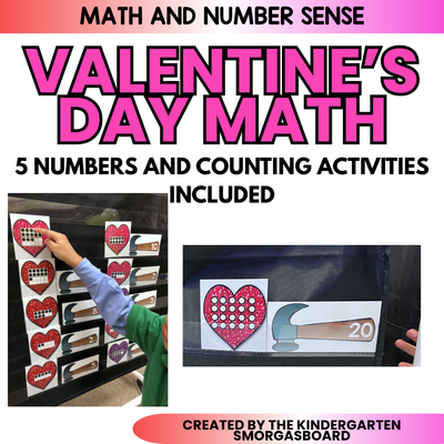 February Activities: Valentine's Math: Numbers And Counting To 20