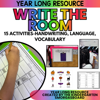 Write the Room for the Whole Year! 15 Write The Room Activities!