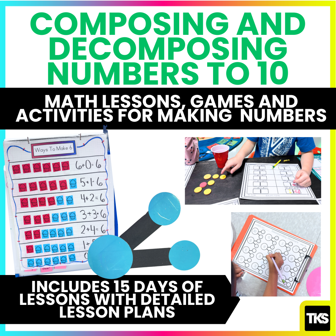 Decomposing Numbers To 10-Number Bonds Lessons And Composing Numbers
