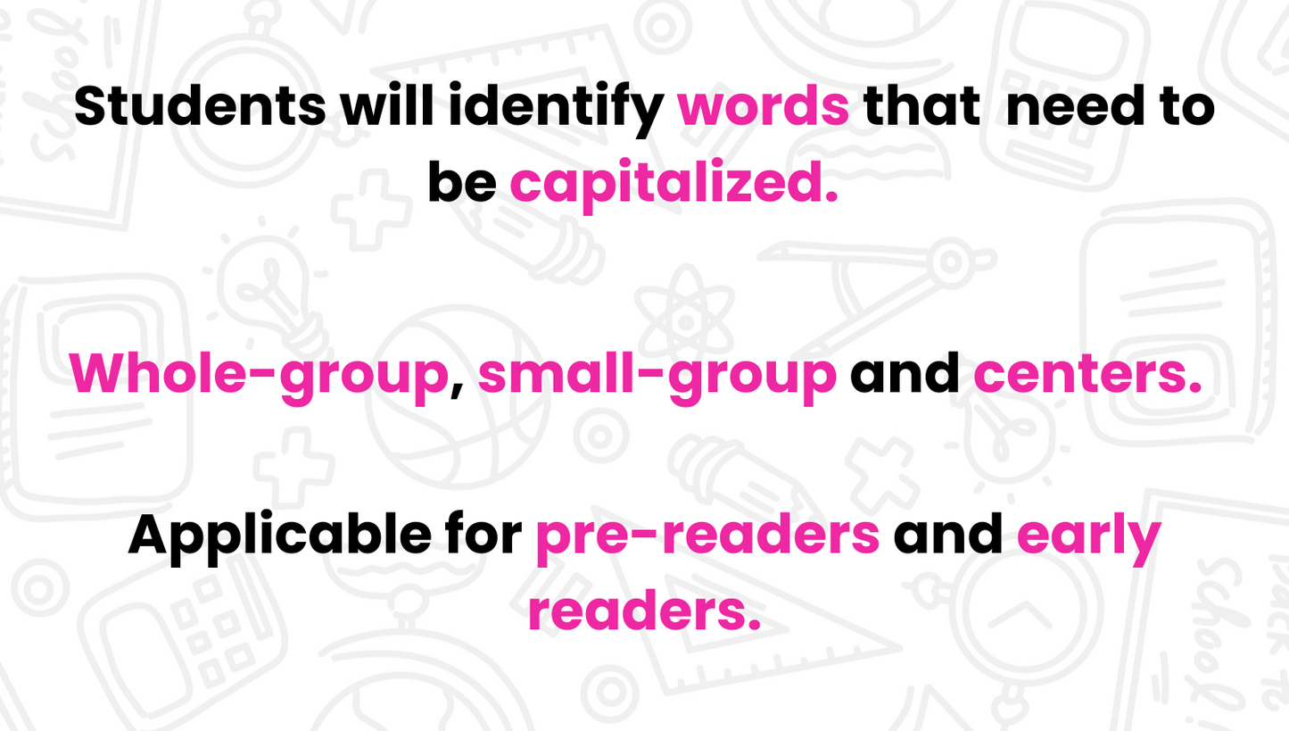 Fix It Up! Cupid Sentences Capitalizing Words in Writing Sentences