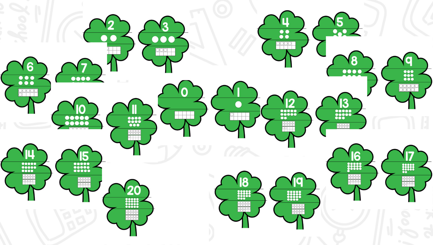 Shamrock Numbers & Counting Puzzles