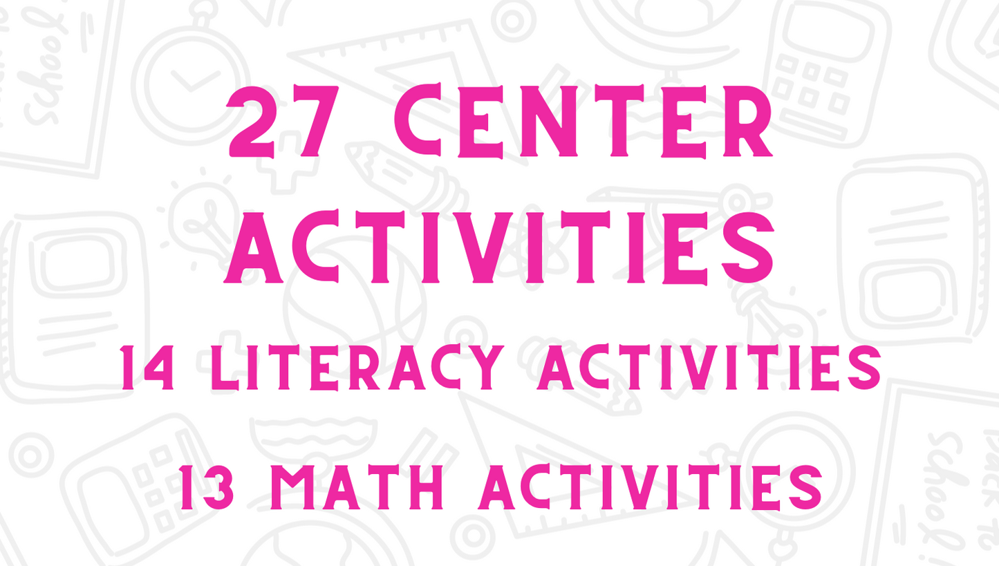 Pineapple Math and Literacy Centers