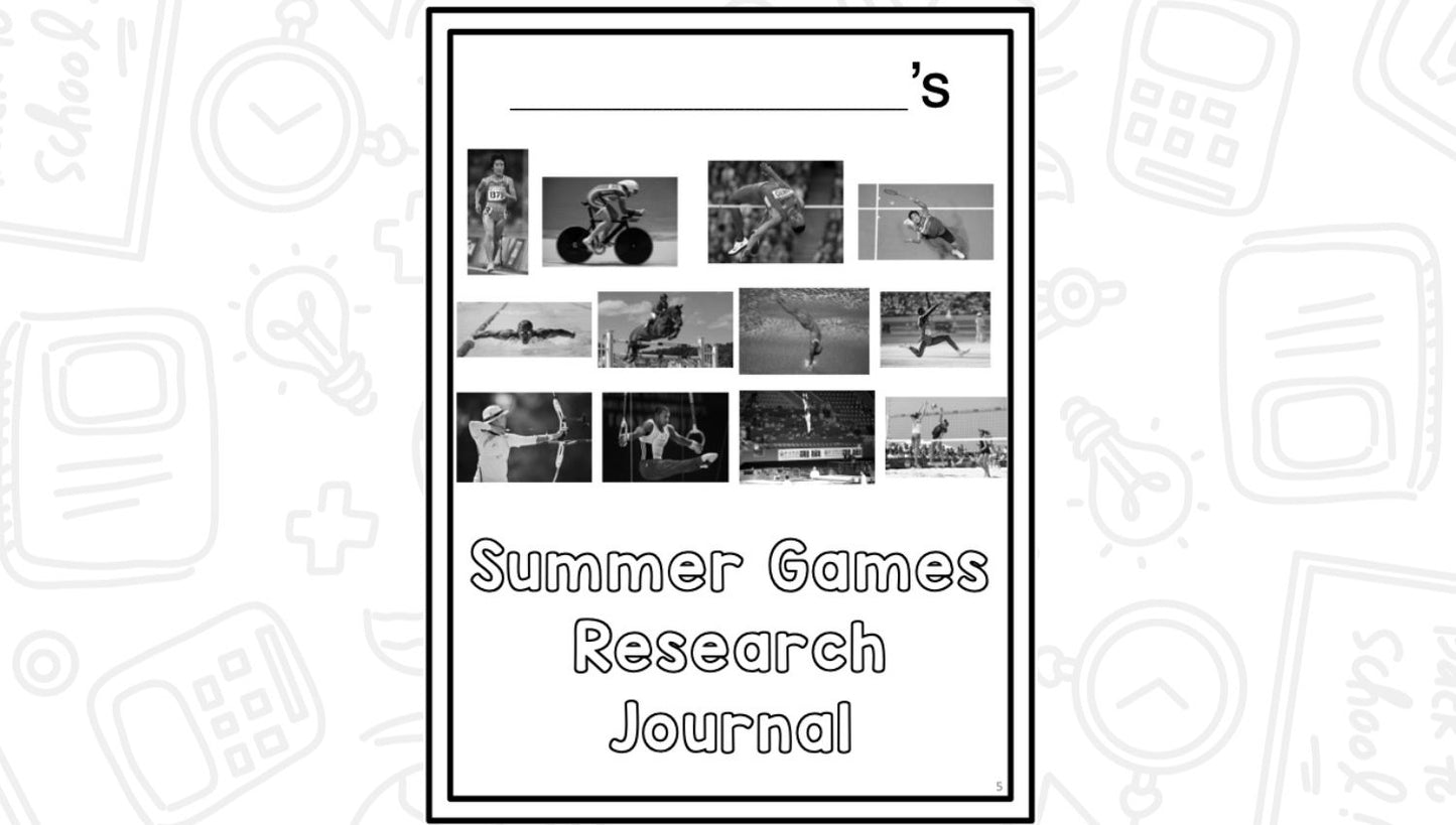 Summer Games: A Research and Writing Project PLUS Centers!