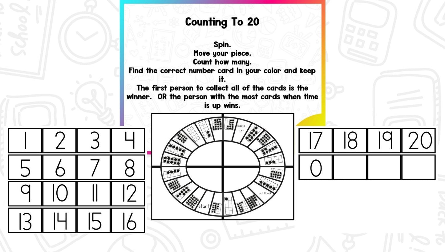 Game It Up! Numbers & Counting