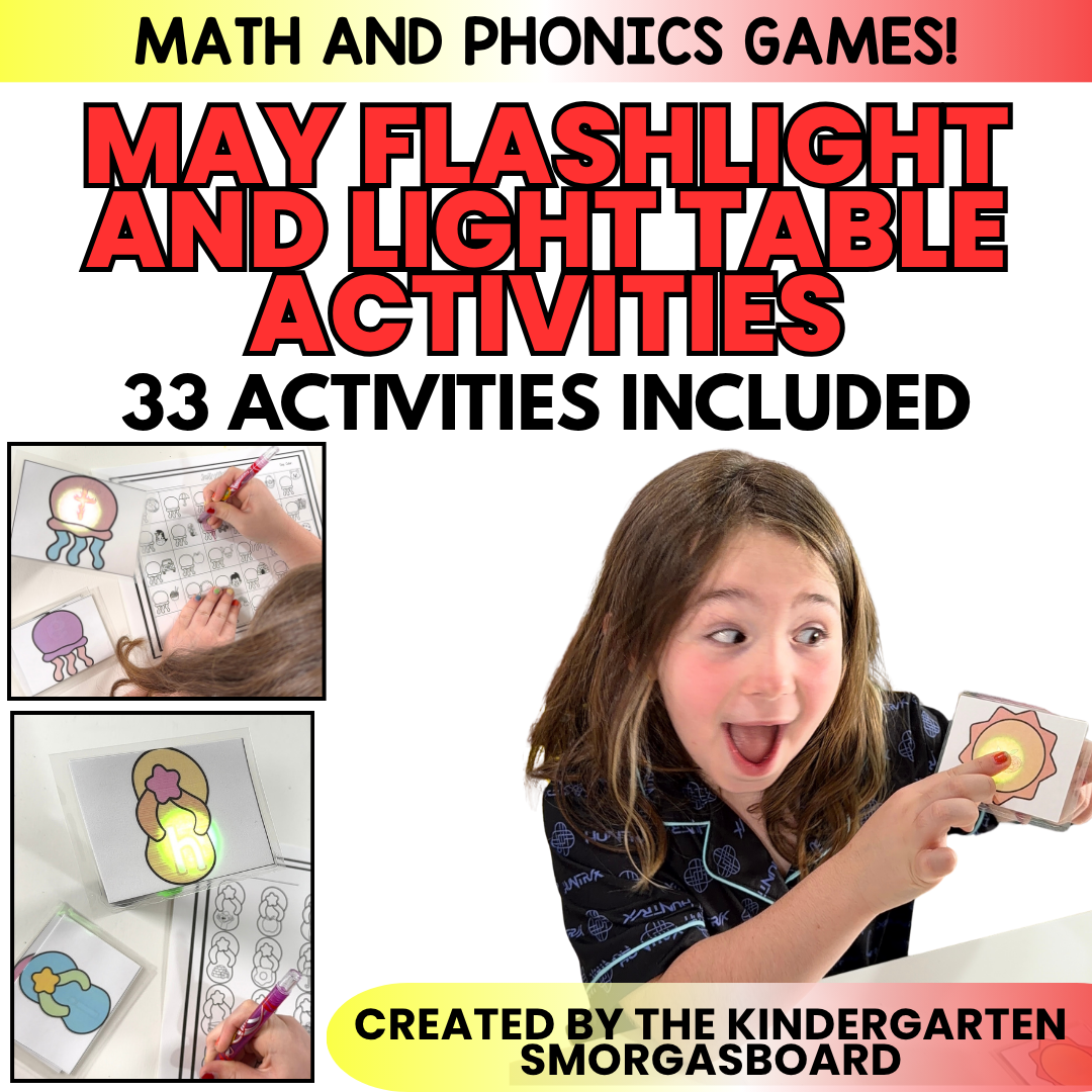 May Flashlight Activities: Light Table Activities For Summer, Ocean, Insects