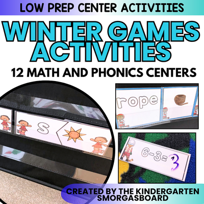 Winter Olympics Activities: Olympics Math And Phonics Centers