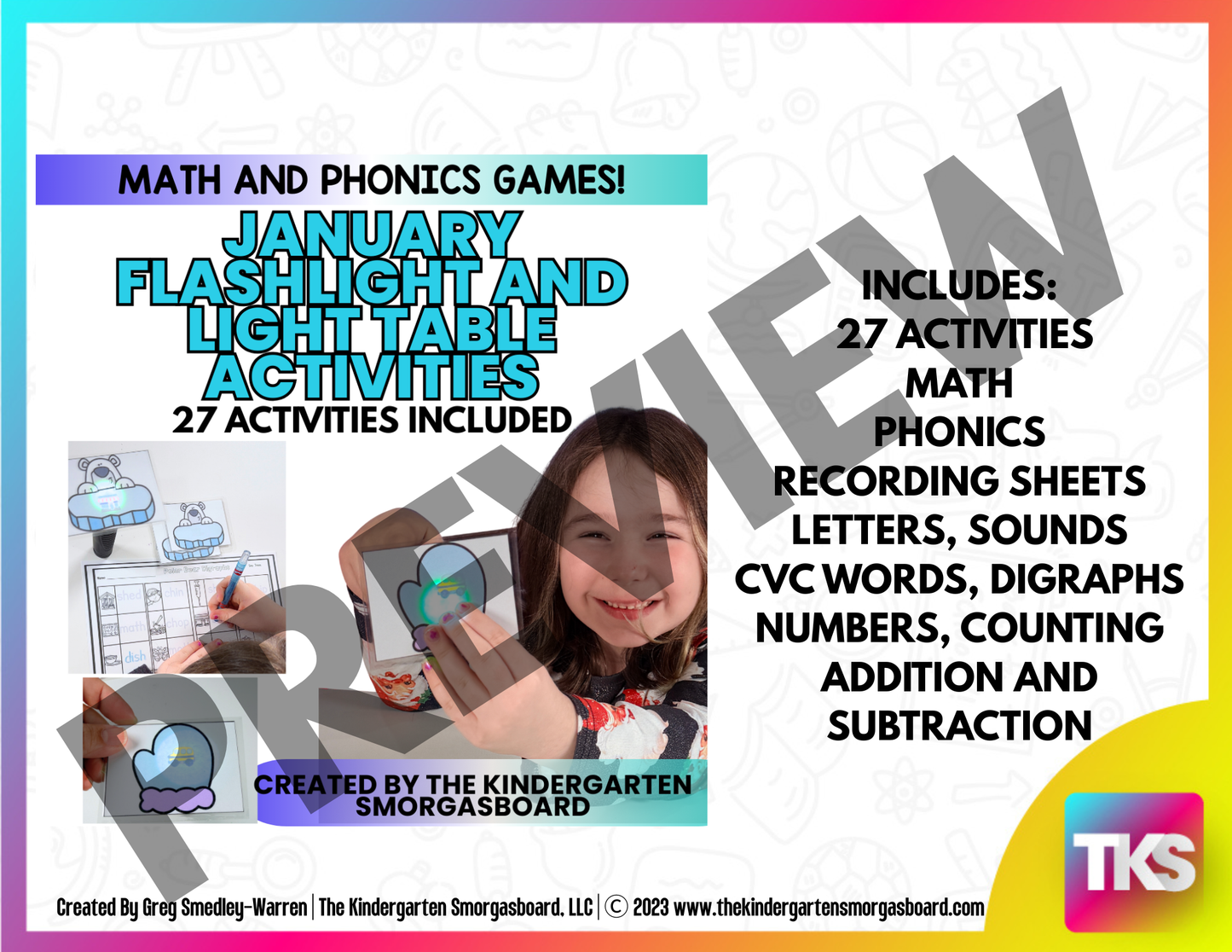 January Flashlight Activities: Light Table Activities For Winter