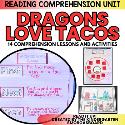 Dragons Love Tacos Activities | Read Aloud Comprehension | Cause & Effect | Inference | Science of Reading