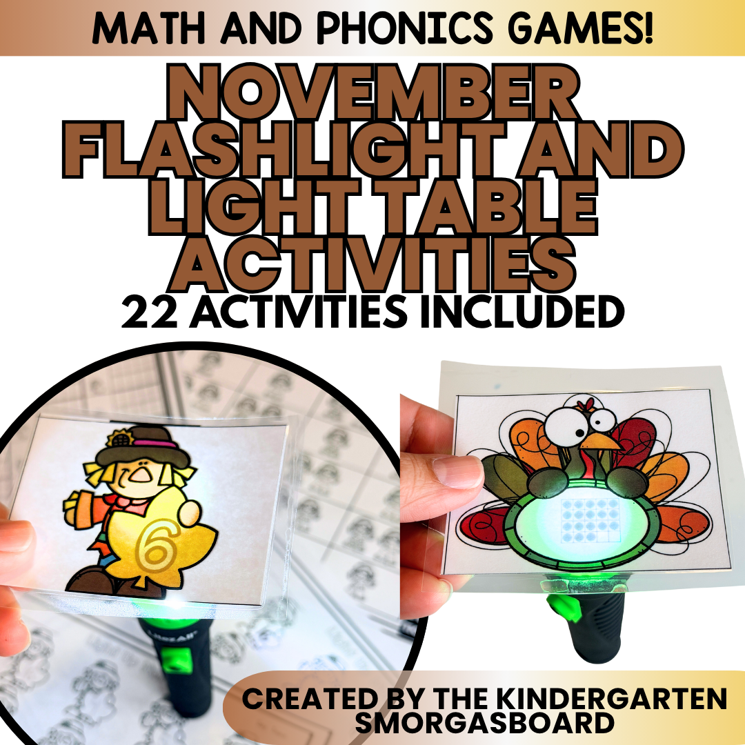 Flashlight Activities: November Flashlight Games And Light Table Activities
