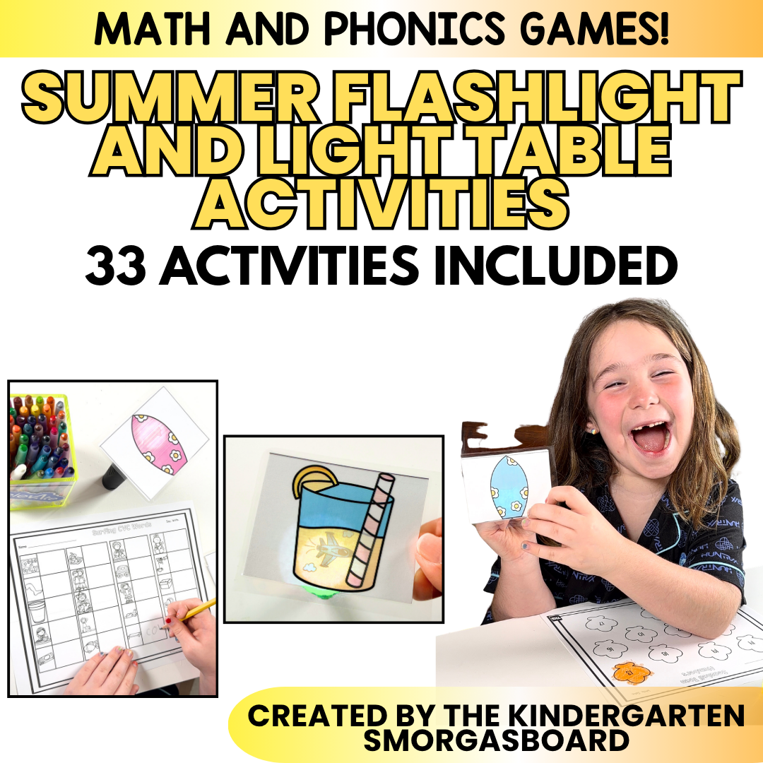 Summer Flashlight Activities: Light Table Activities For Summer