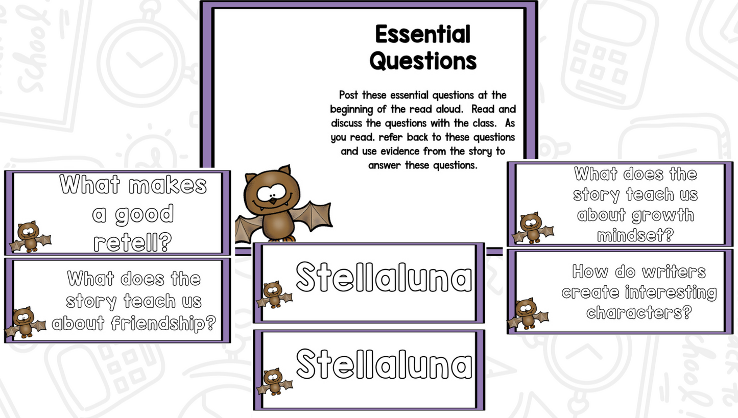 Stellaluna - Reading Comprehension Strategies & Activities