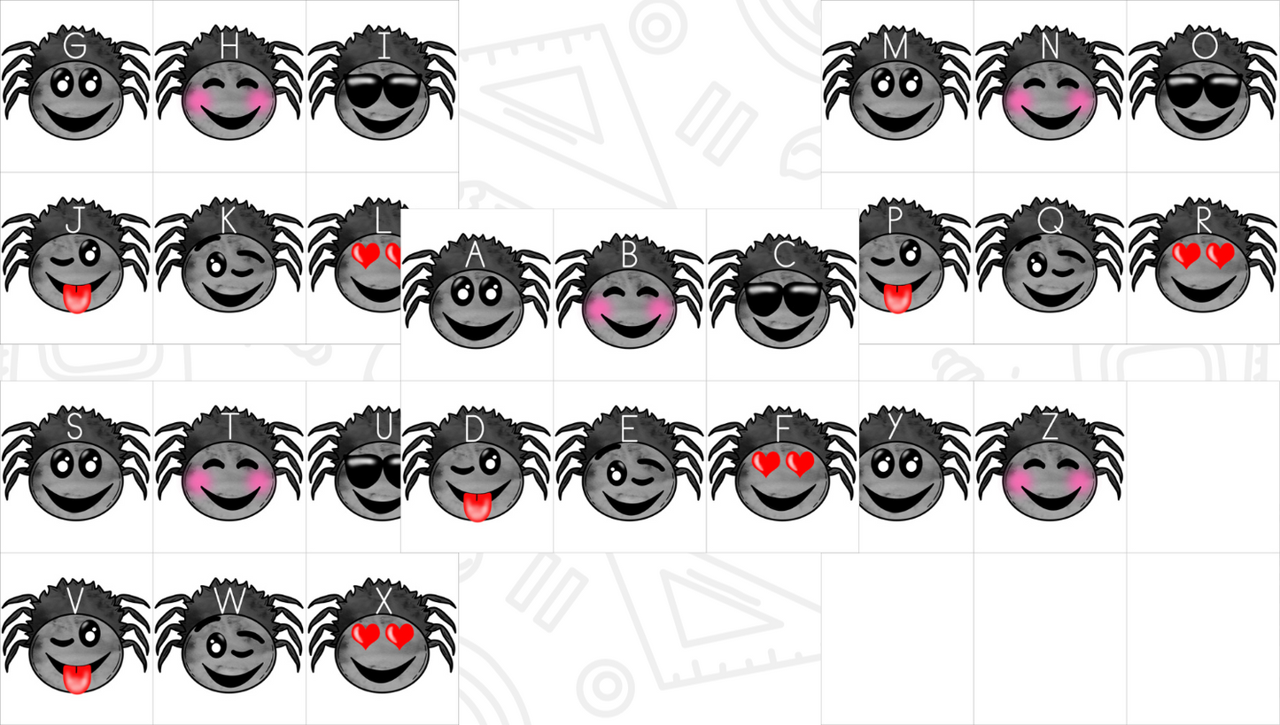 Spider Emoji Letters & Sounds