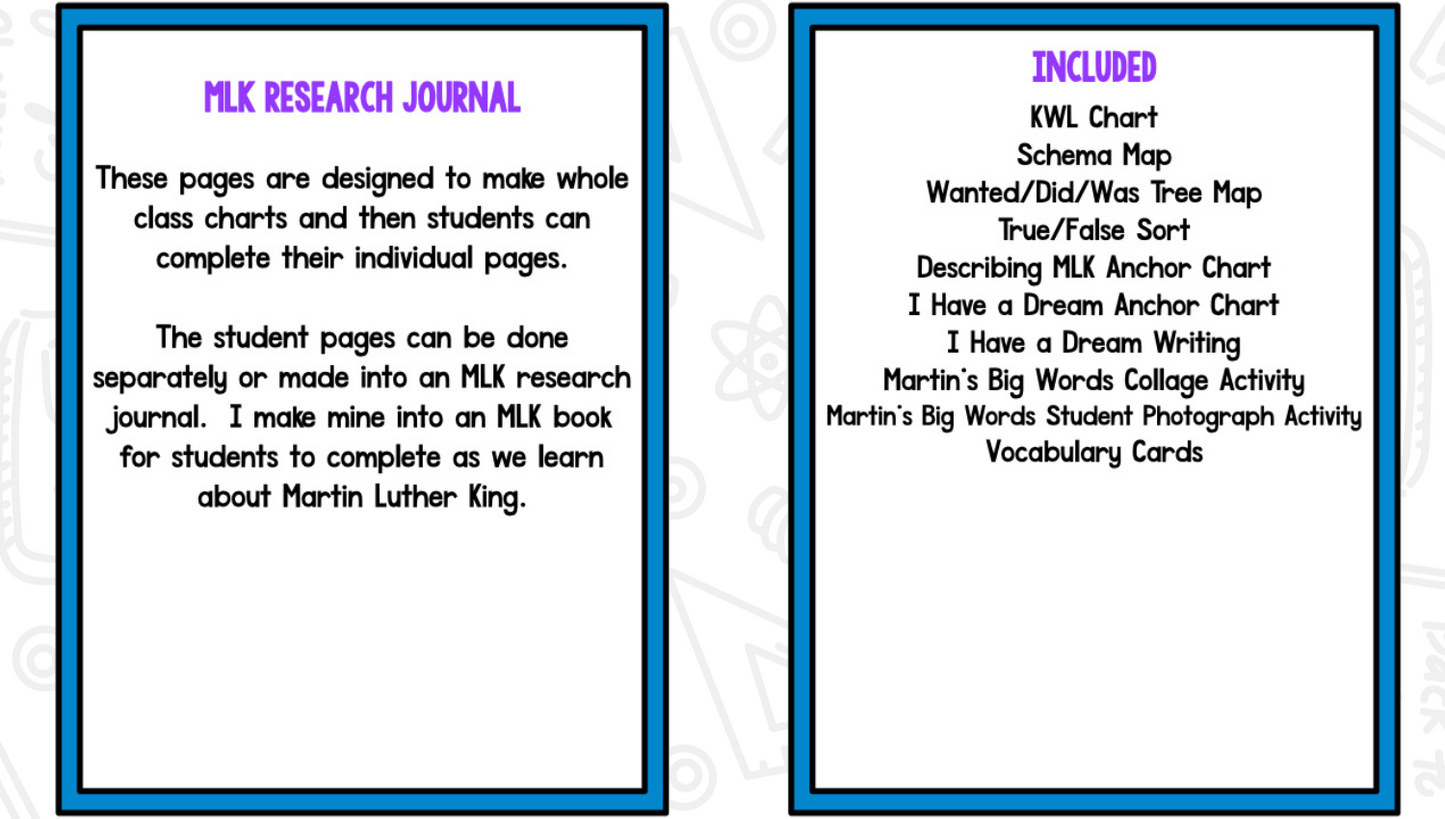 Martin Luther King: A Research and Writing Project PLUS Centers!