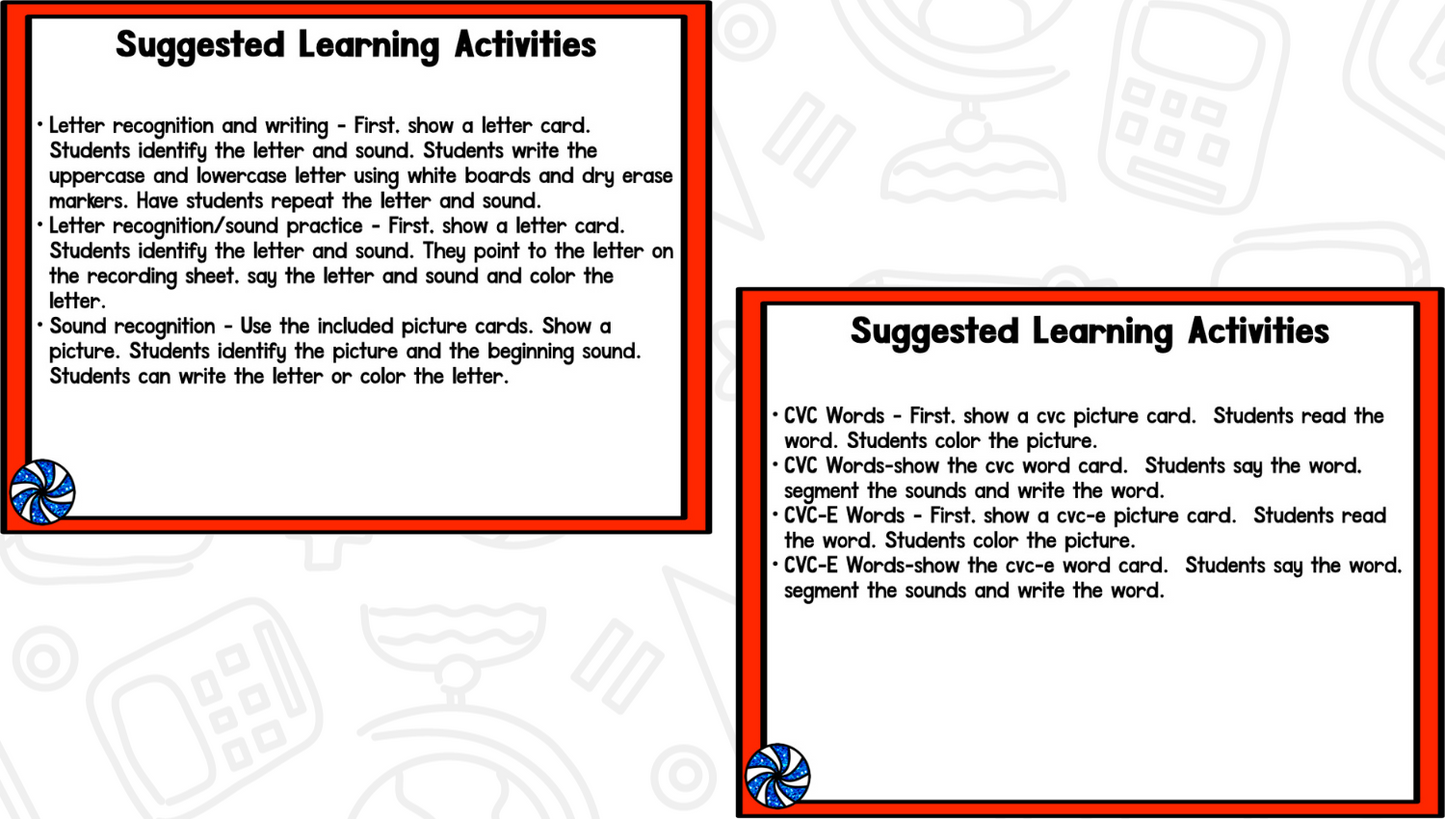 Candy Land Math & Literacy Centers