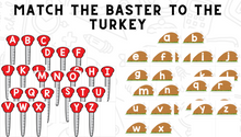 Basting Turkeys! Letters and Sounds