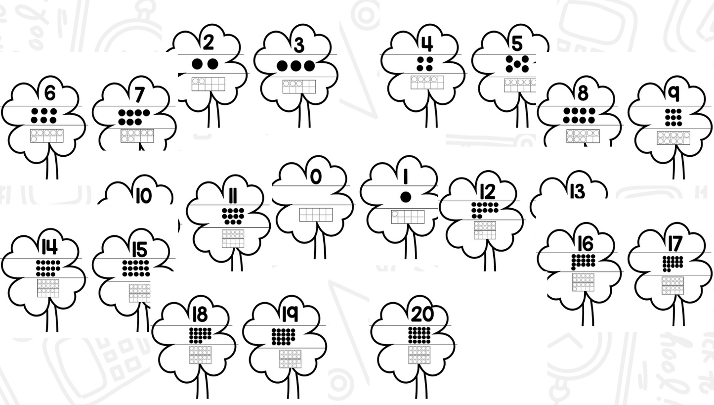 Shamrock Numbers & Counting Puzzles