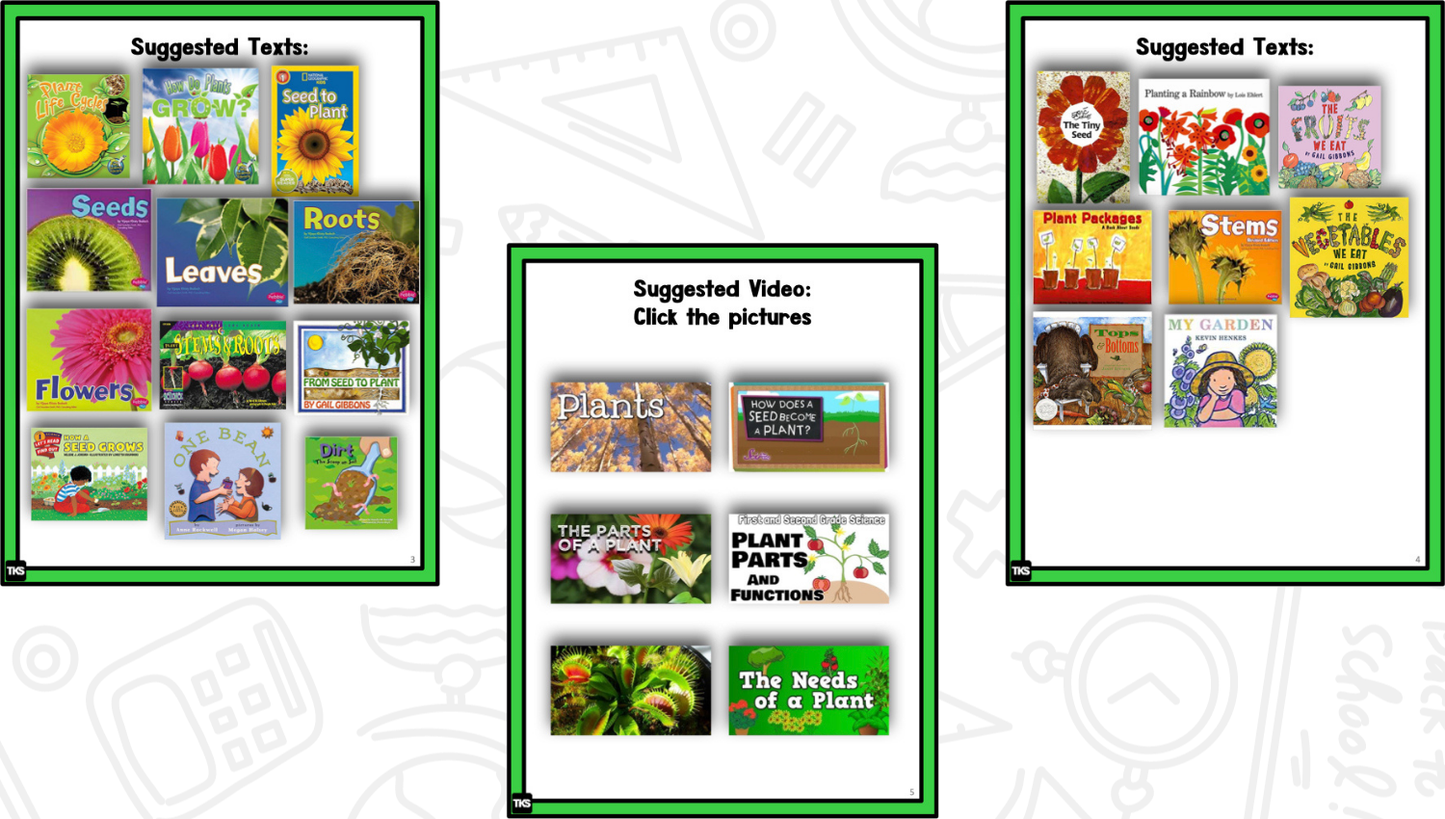 Planting Seeds: A Plants Research and Writing Project PLUS Centers!